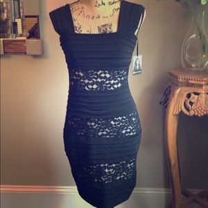 Black lace dress
